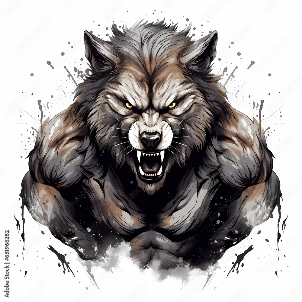 Strong Wolf Muscle