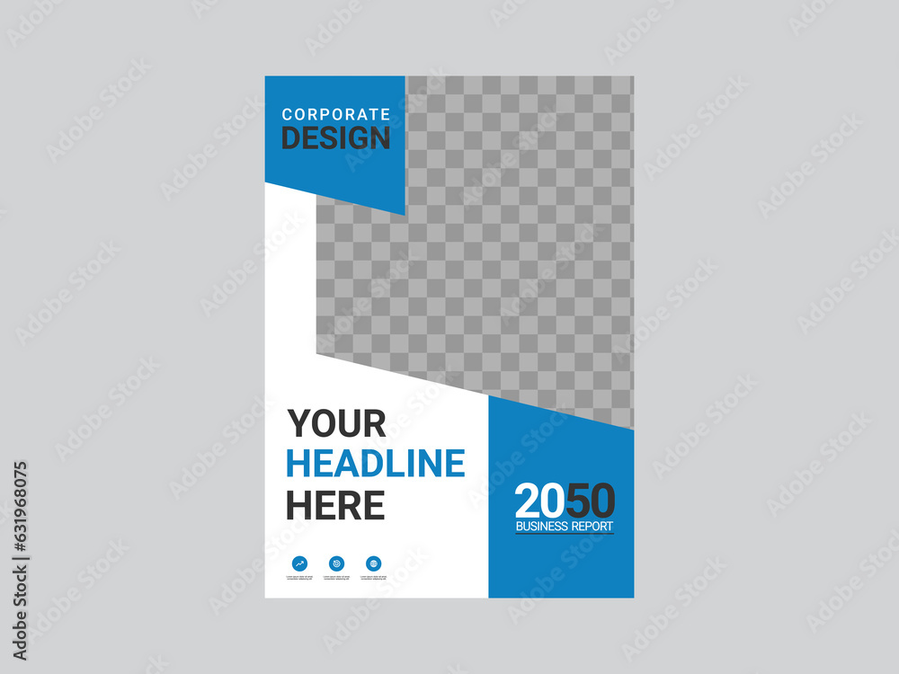 Professional corporate book cover template Professional corporate book cover template