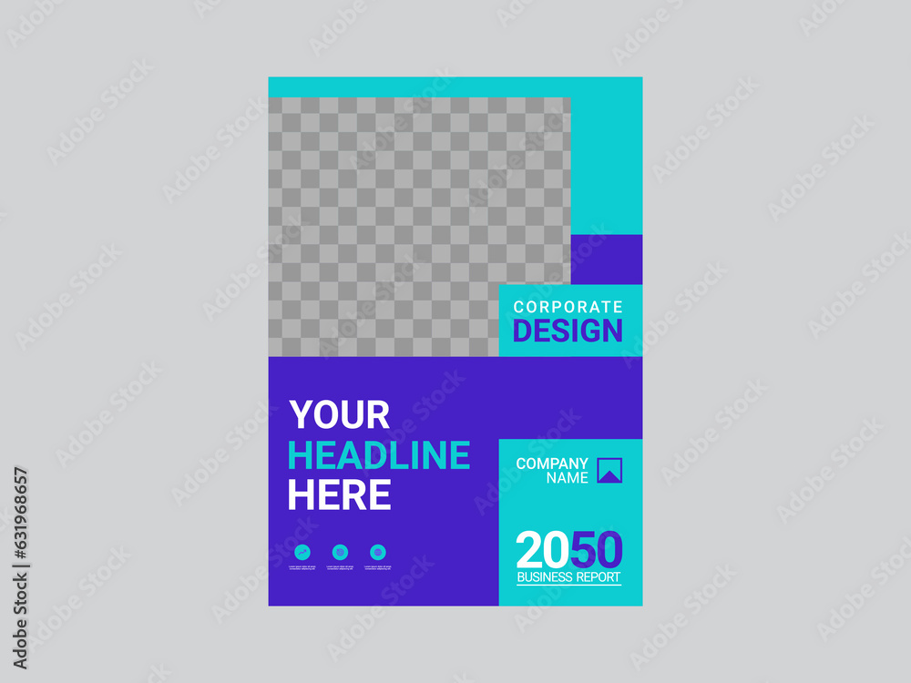 Modern business annual report template Modern business annual report template