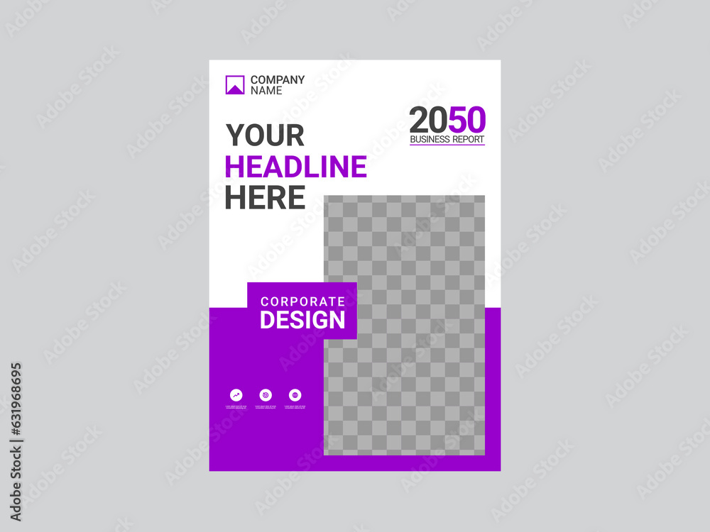 Modern business annual report template Modern business annual report template