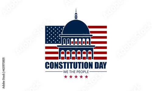 Happy Constitution and citizenship day United States Of America September 17TH background vector illustration