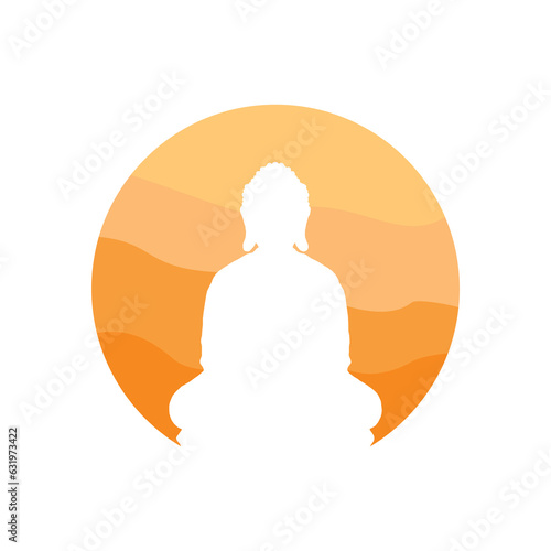 Buddhist vintage design for Vesak Day