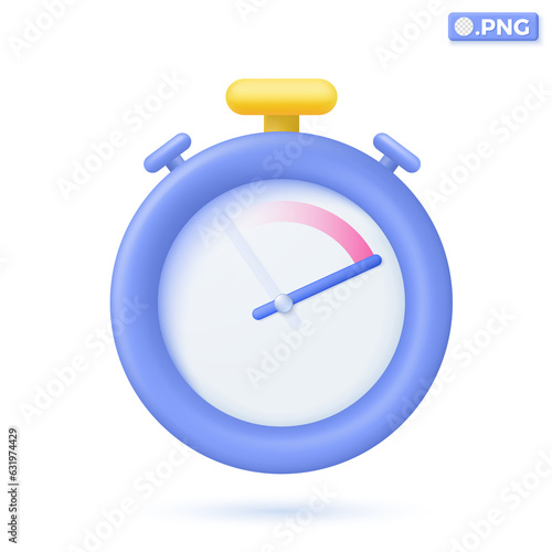 Stopwatch icon symbols. measurement, Time-keeping, deadline, time management concept. 3D vector isolated illustration design. Cartoon pastel Minimal style. You can used for design ux, ui, print ad.