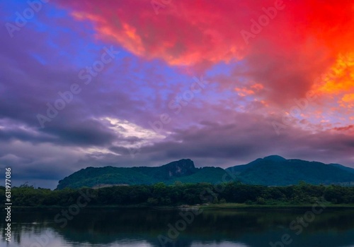 sunset in the mountains © Phuwanai