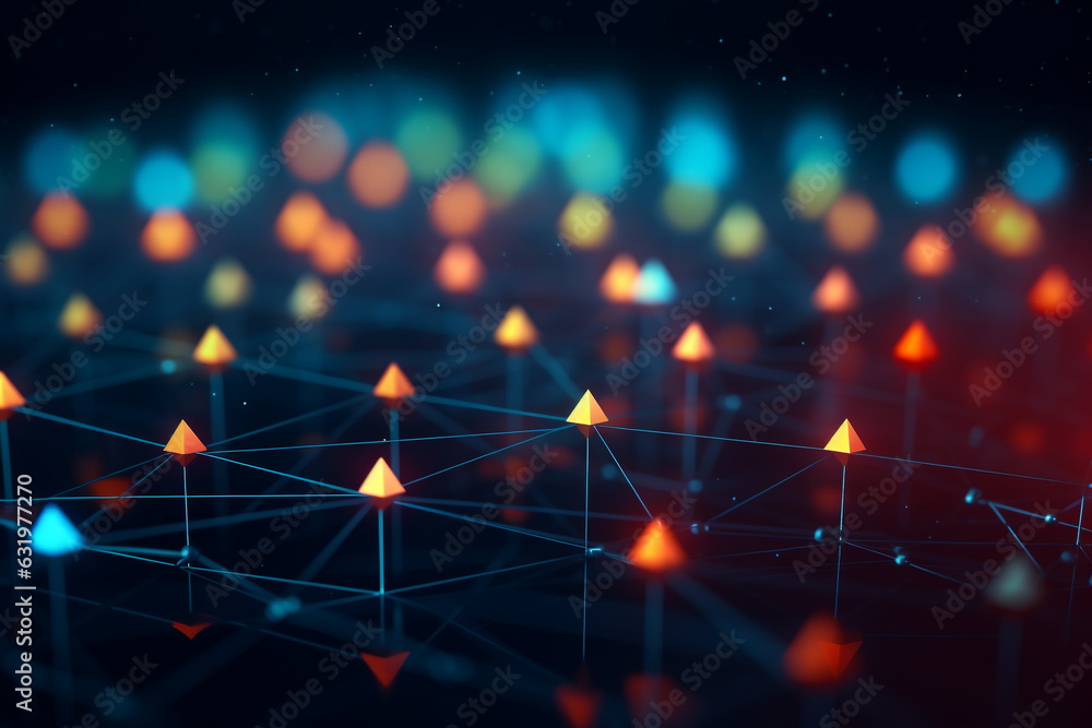 Artificial Intelligence Network Background: Abstract 3D Grid with Futuristic AI Technology and Cyber Pattern Artificial Intelligence Network Background: Abstract 3D Grid with Futuristic AI Technology and Cyber Pattern