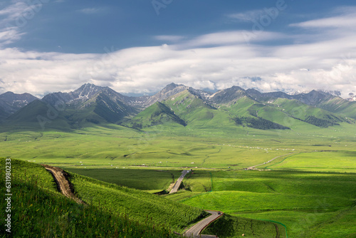 Natural scenery of Narat prairie in Xinjiang