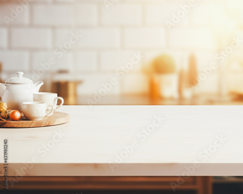 Free space table background for your interior kitchen and decor