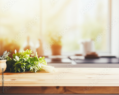 Free space table background for your interior kitchen and decor