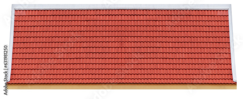 Mockup temple roof orange tile pattern photo