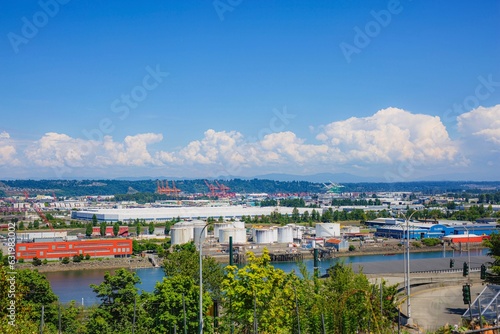 View Of The Port Of Tacoma © Jon