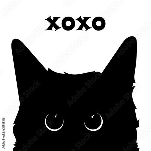 Black Cat with Text
