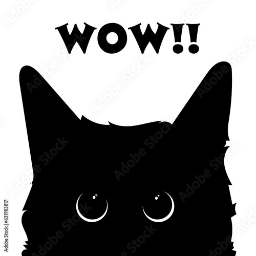 Black Cat with Text