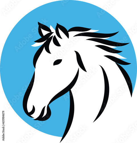 Fototapeta Naklejka Na Ścianę i Meble -  horse logo design 