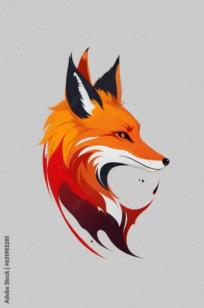Obraz premium Head fox image design