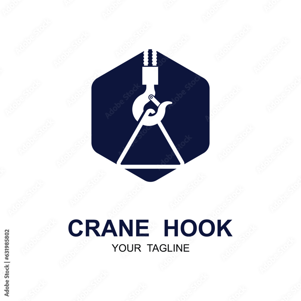 crane hook logo illustration design crane hook logo illustration design