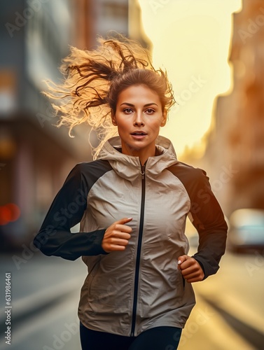 Female urban runner, genera...