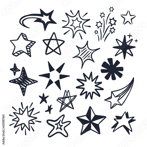 various unique star icon shapes