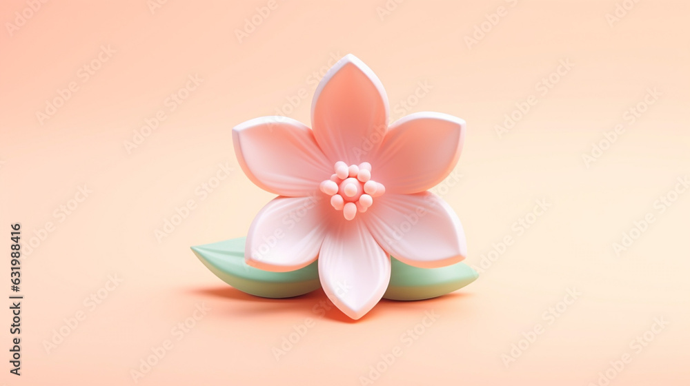 Tiny Cute 3D Flower: Delicate Miniature Botanical Charm Tiny Cute 3D Flower: Delicate Miniature Botanical Charm