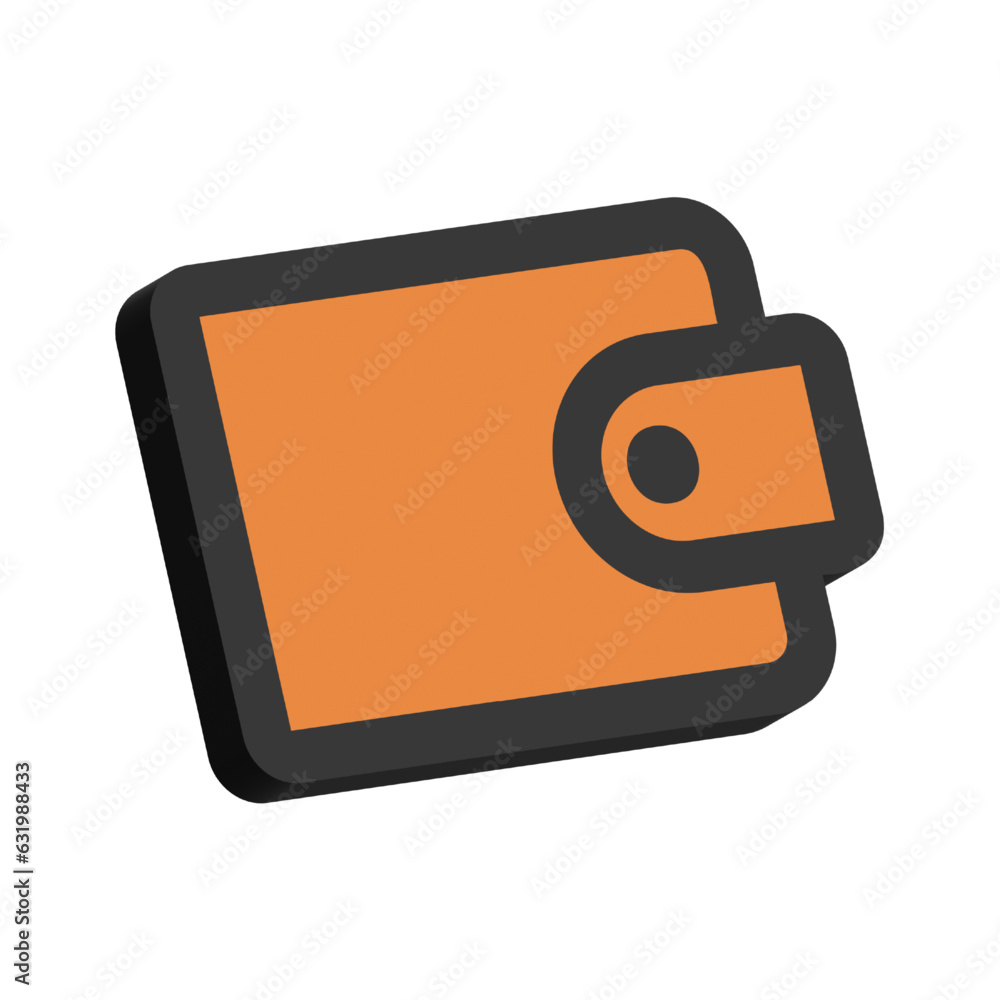 3D Illustration of Wallet Isolated on White Background
3D Illustration of Wallet Isolated on White Background
