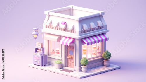 Enchanting Miniature 3D Shop: A Delightful Microcosm of Cuteness
