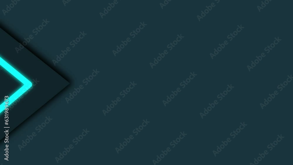 animation of a triangle object with bright neon blue lines moving slowly from the left on a dark blue background animation of a triangle object with bright neon blue lines moving slowly from the left on a dark blue background