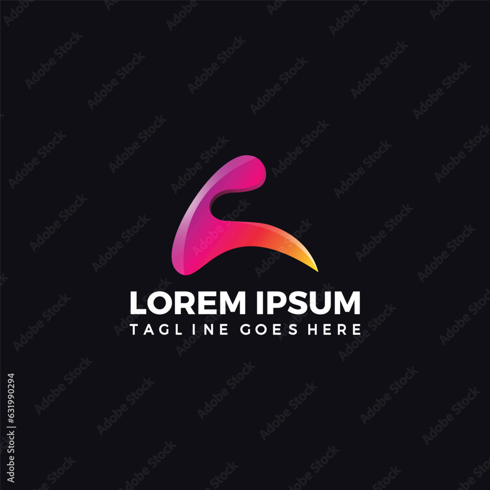 Obraz premium Modern Creative A letter logo template