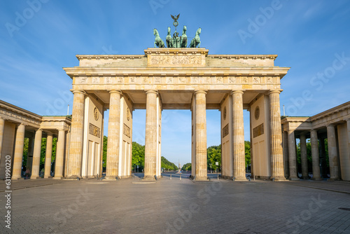 Megapixel image of the famous Brandenburg Gate in Berlin  Germany