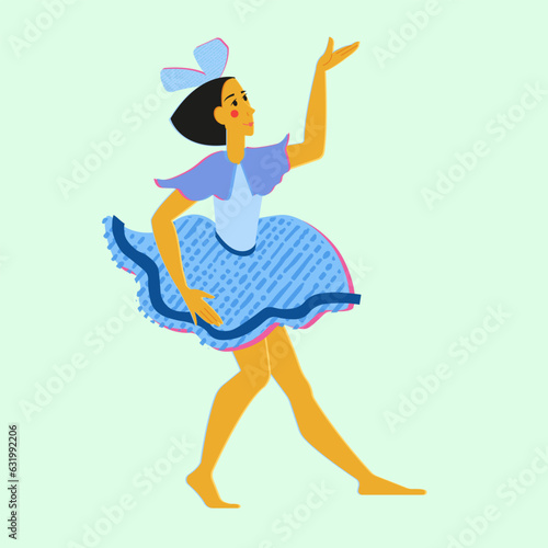 Vector illustration, children of different nationalities are dancing. Good and peace, equality. Poster, poster, advertising, social theme.