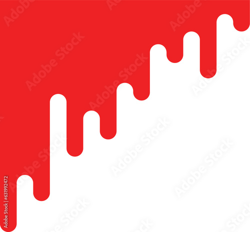 red paint and drops of blood, dripping paint on the wall, thick paint, красная краска стекающая по стене