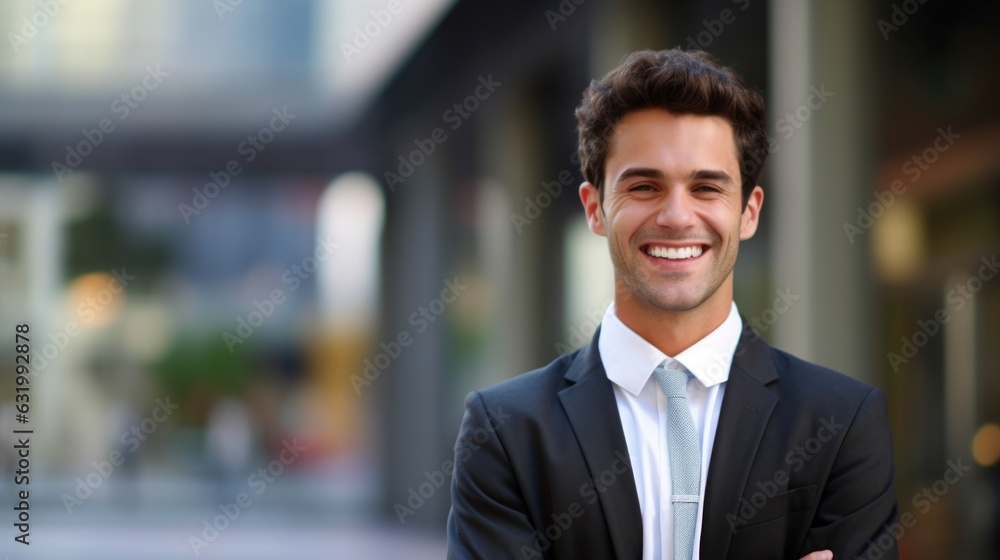 Professional businessman fictional portrait 