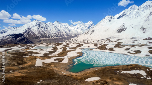 Pensi La also known as Penzi La, mountain pass 4,400 m. between Suru valley and Zanskar valley, Ladakh region, India.