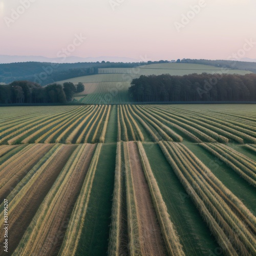 field of crop on a farm