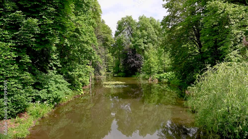Sofiyivka public Park in Uman, Ukraine 4K
