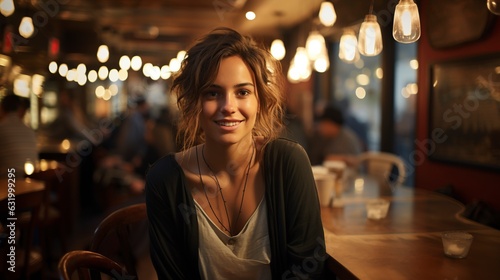 Woman at Cafe