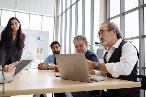 Group of multiethnic businessmen