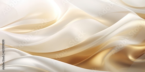 Abstract white and Brown textile transparent fabric. Soft light background for beauty products or other. photo