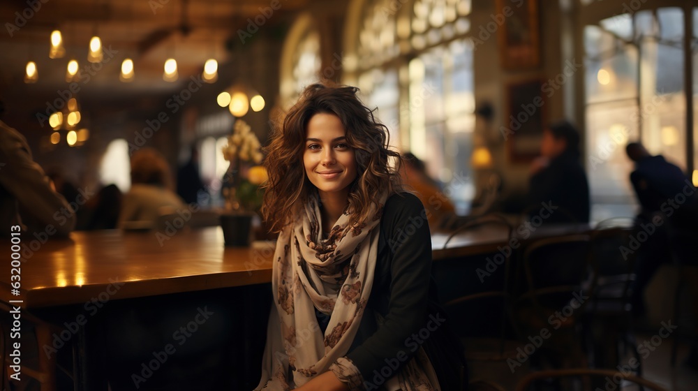 Woman at Cafe