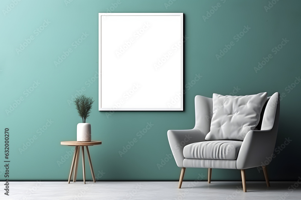 Polished and Welcoming Ambiance Frame Mockup, generative ai Polished and Welcoming Ambiance Frame Mockup, generative ai