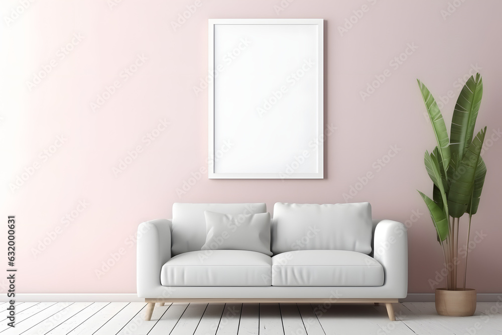 Stylish Blank Frame Mockup Frame Mockup, generative ai Stylish Blank Frame Mockup Frame Mockup, generative ai