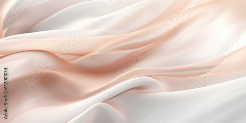 Abstract white and Pink textile transparent fabric. Soft light background for beauty products or other. photo
