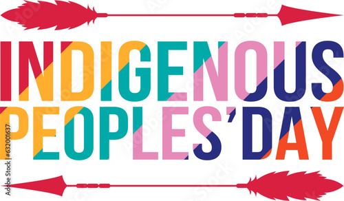 Indigenous Peoples Day. Indigenous People background, poster, banner, card, Web banner. Greeting