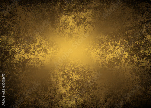 Obraz na płótnie Golden Abstract decorative paper texture background for artwork - Illustration w salonie