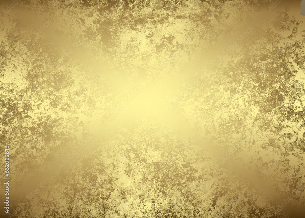 Golden Abstract decorative paper texture background for artwork - Illustration