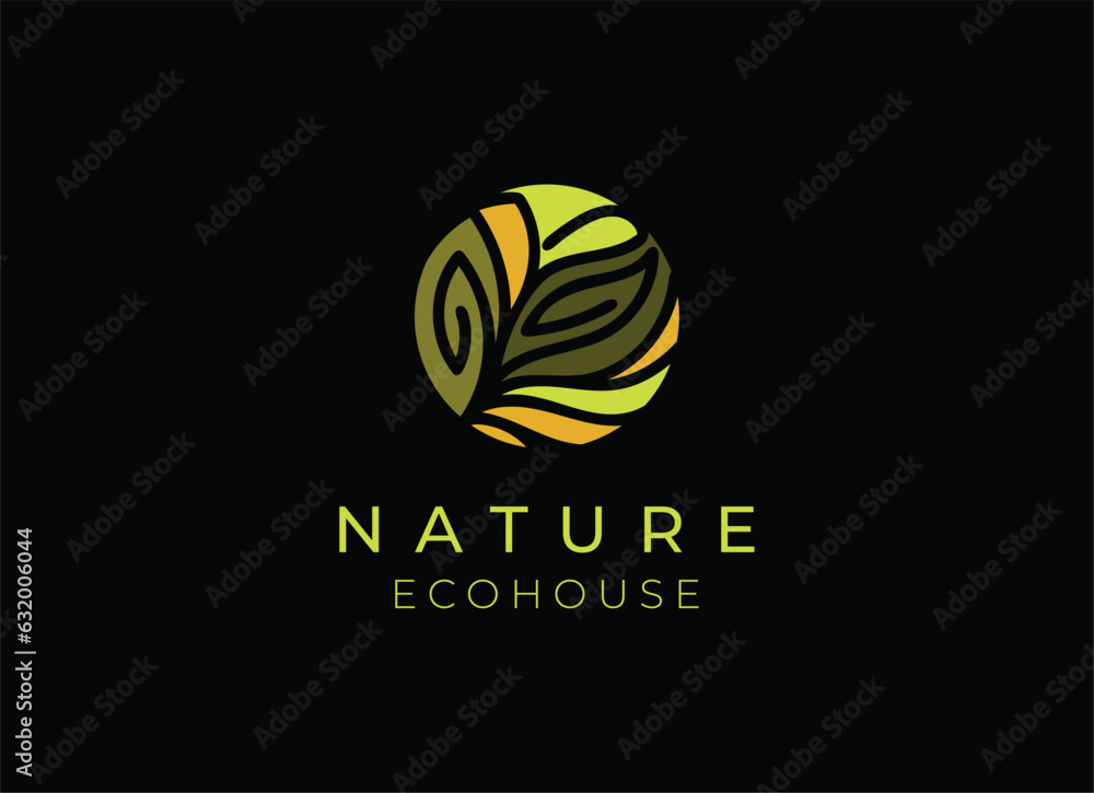 Colorful Nature Leaf Logo Design with Abstract Lines Shapes Inside. Usable For Business, Community, Industrial, Foundation, Services Company. Flat Vector Logo Design Illustration. Colorful Nature Leaf Logo Design with Abstract Lines Shapes Inside. Usable For Business, Community, Industrial, Foundation, Services Company. Flat Vector Logo Design Illustration.