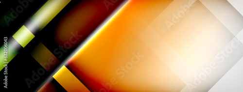 Light and shadow squares and lines abstract background