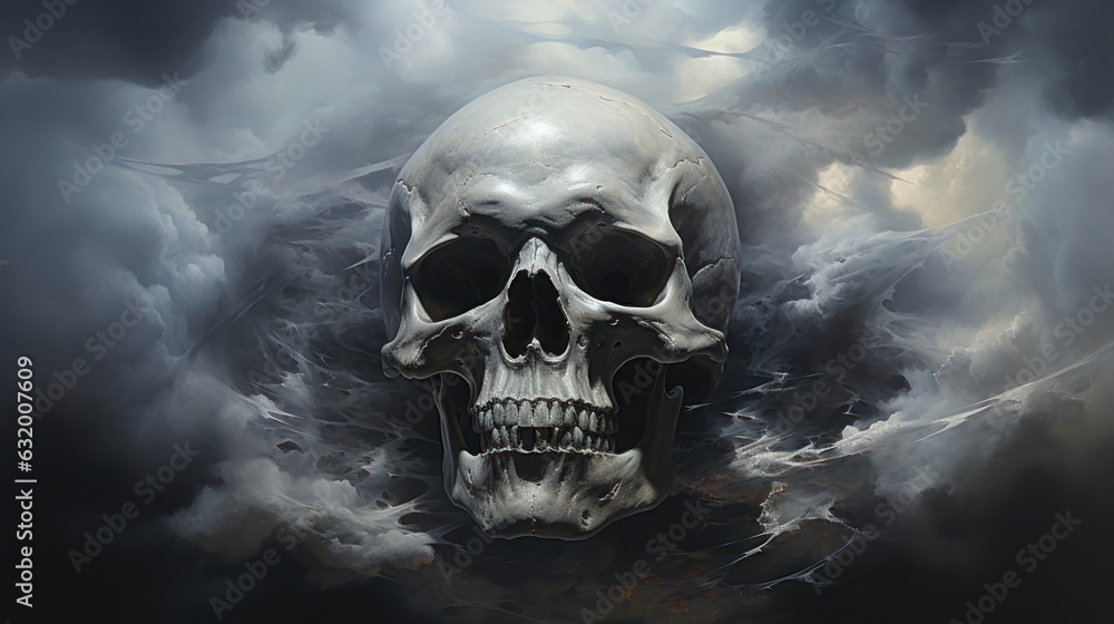 skull in smoke skull in smoke