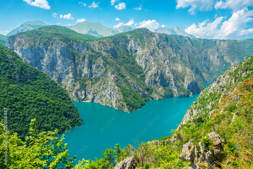 Piva Lake. Montenegro