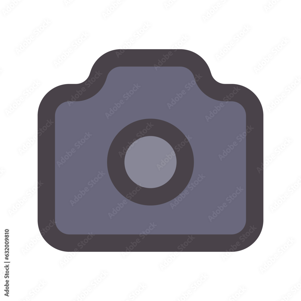 camera flat line icon camera flat line icon