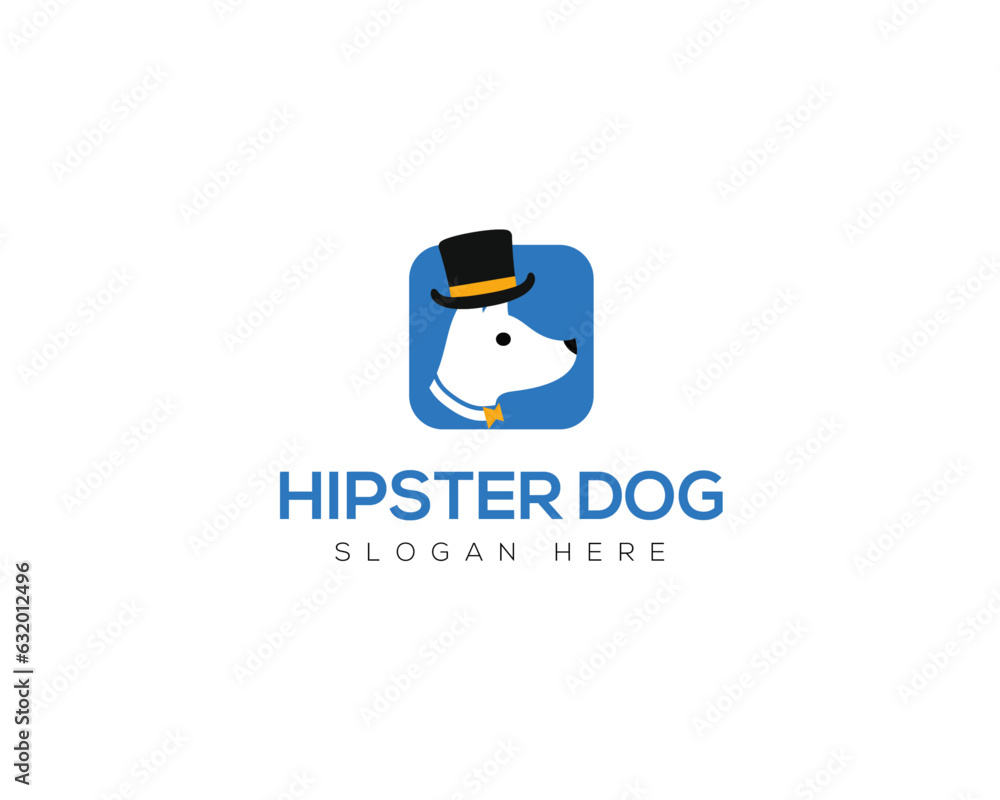  Hipster Dog logo