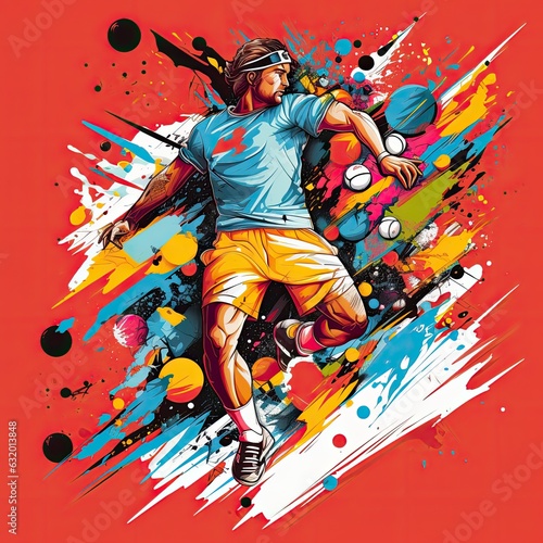 Sports Clip Art or T-Shirt Design illustration © 4kclips